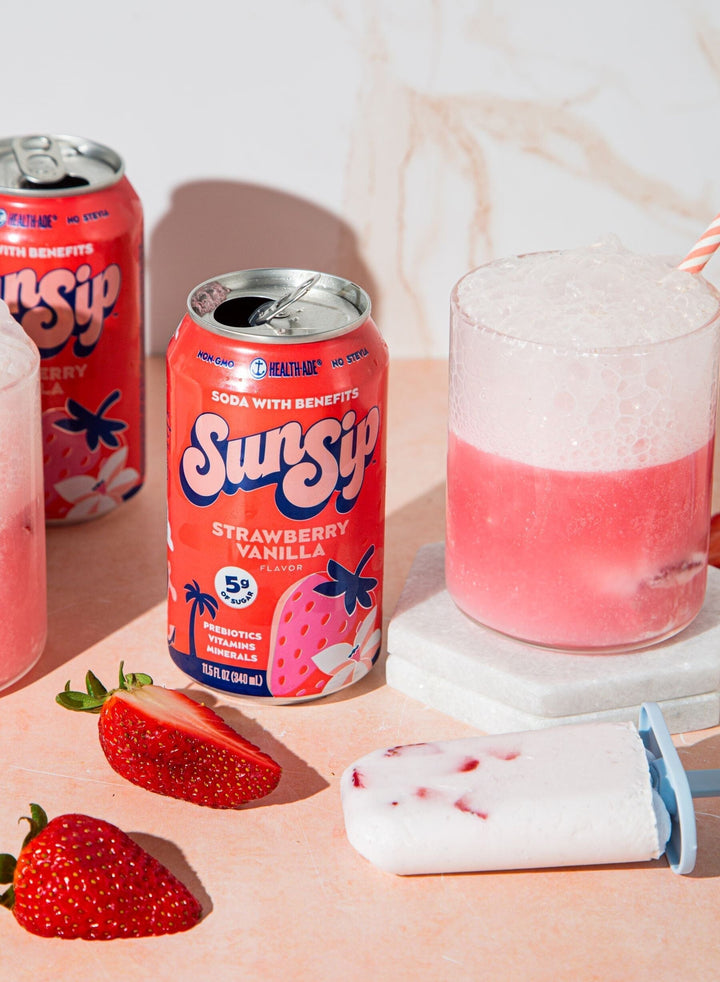 Strawberry Vanilla Popsicle Splash