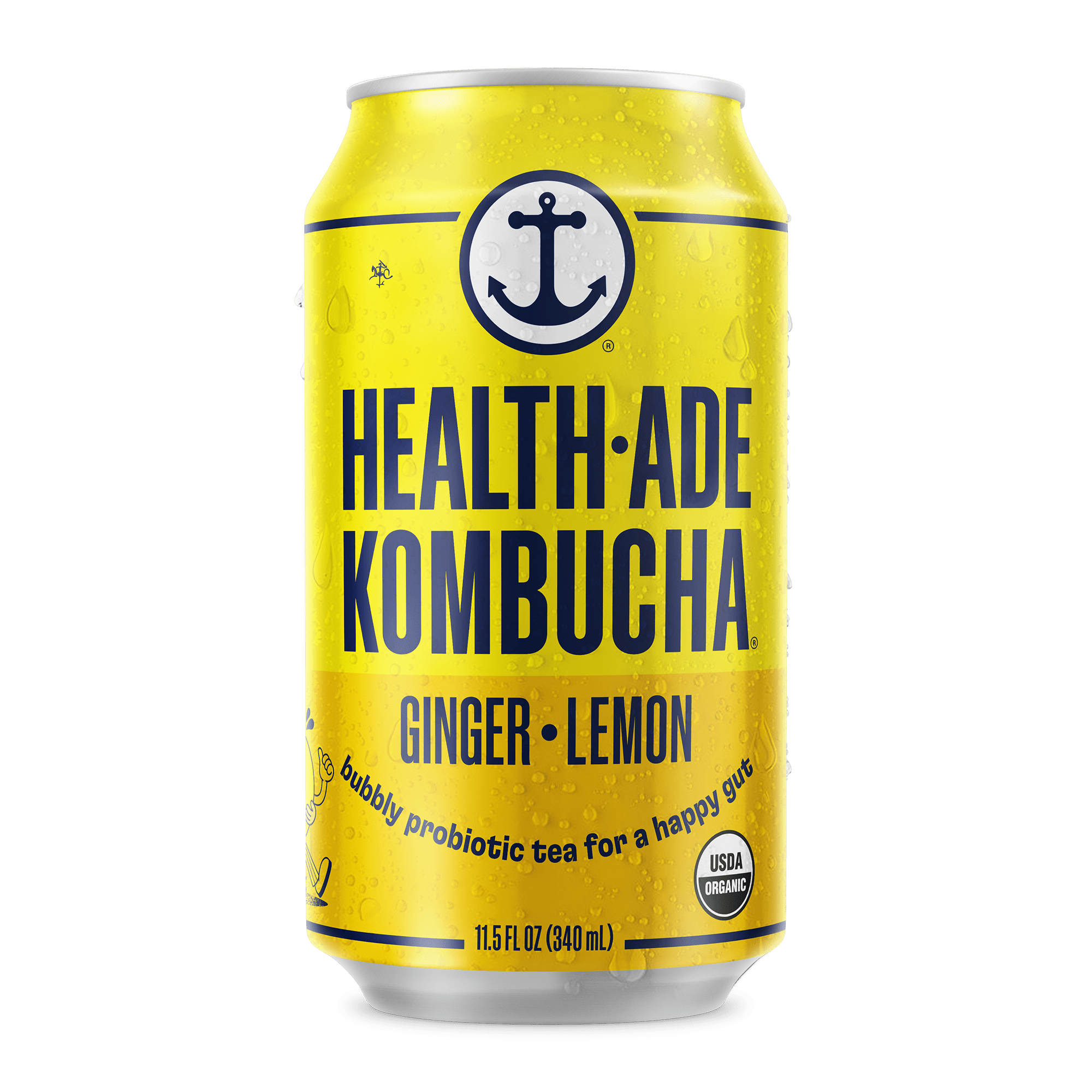 Ginger-Lemon Kombucha in Cans – Health-Ade