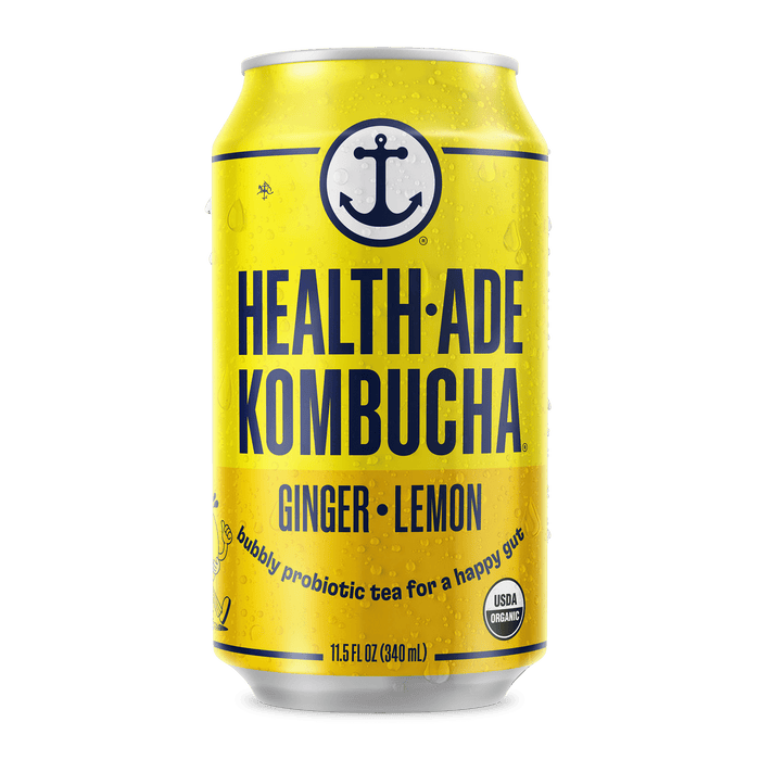 Ginger-Lemon Kombucha in Cans Kombucha in cans Health-Ade  Ginger-Lemon Kombucha in Cans Kombucha in cans Health-Ade