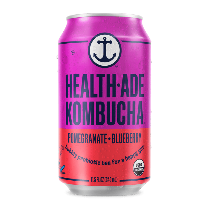 Pomegranate Blueberry in cans Kombucha in cans Health-Ade  Pomegranate Blueberry in cans Kombucha in cans Health-Ade