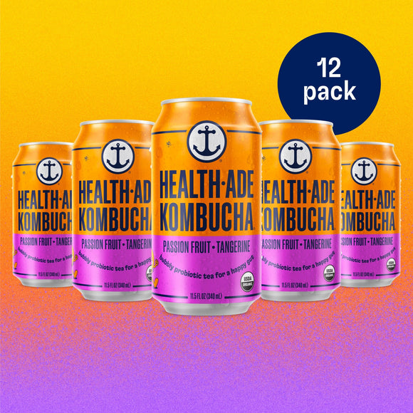 Passion Fruit-Tangerine Kombucha in Cans Kombucha in cans Health-Ade