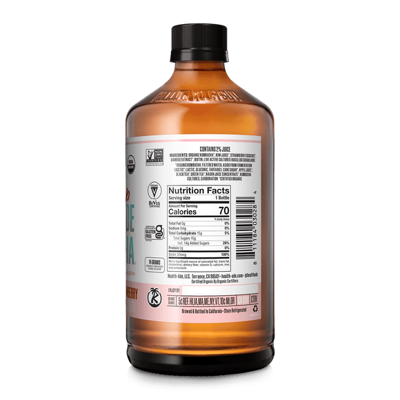 Strawberry Glow Glow Up Kombucha Health-Ade