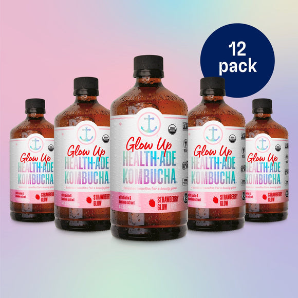 Strawberry Glow Glow Up Kombucha Health-Ade