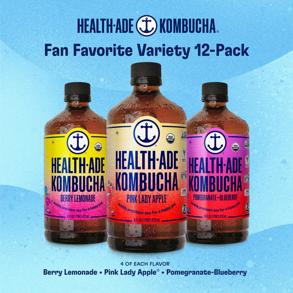 Fan Favorite Variety Pack Kombucha Health-Ade