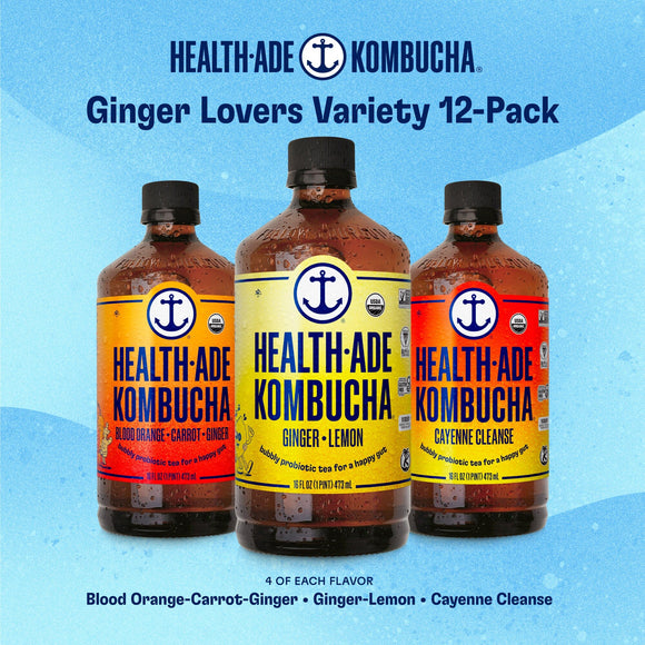 Ginger Lovers Variety Pack Kombucha Health-Ade