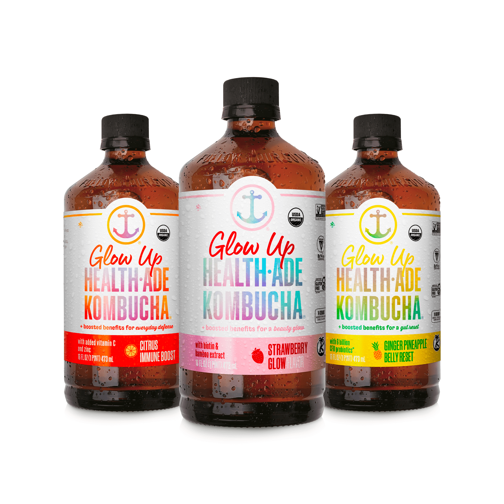 Glow Up Variety Pack Kombucha – Health-Ade
