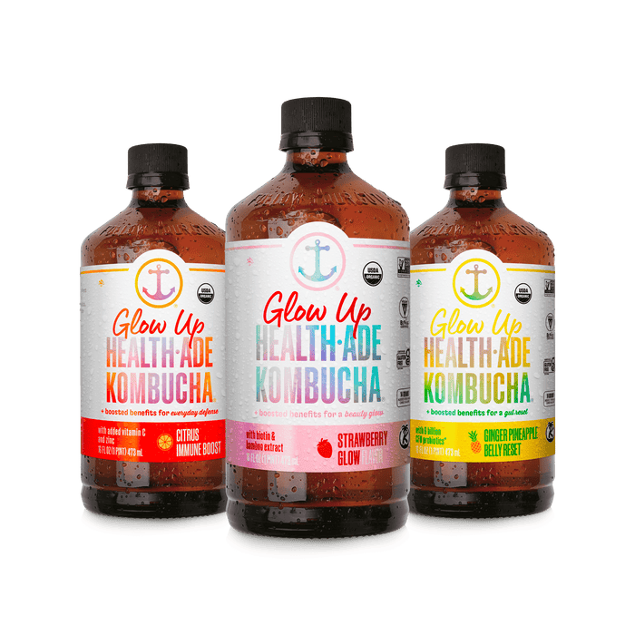 Glow Up Variety Pack Glow Up Kombucha Health-Ade  Glow Up Variety Pack Glow Up Kombucha Health-Ade