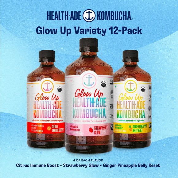 Glow Up Variety Pack Glow Up Kombucha Health-Ade