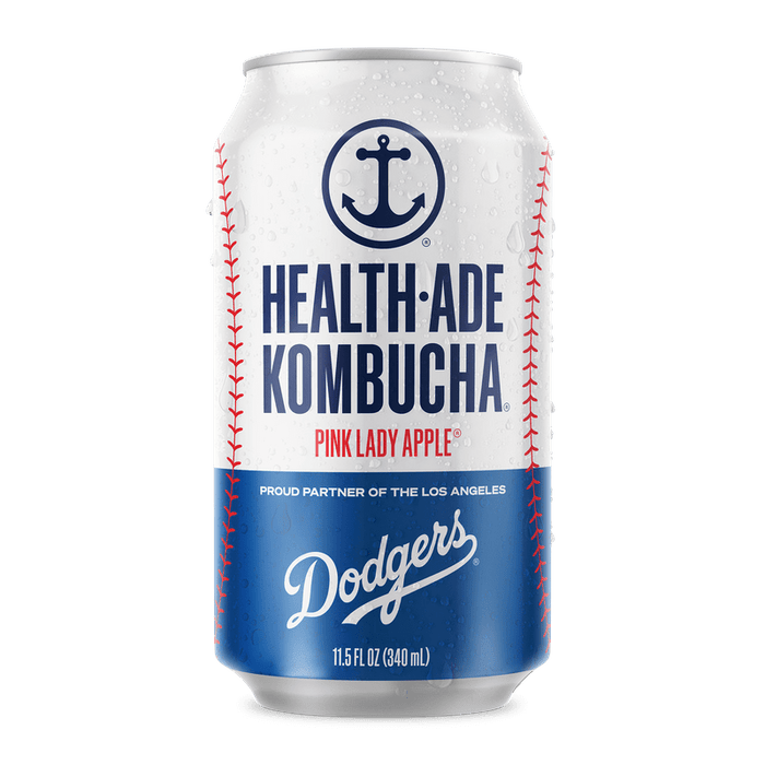 Pink Lady Apple® in DODGERS Cans Kombucha in cans Health-Ade  Pink Lady Apple® in DODGERS Cans Kombucha in cans Health-Ade