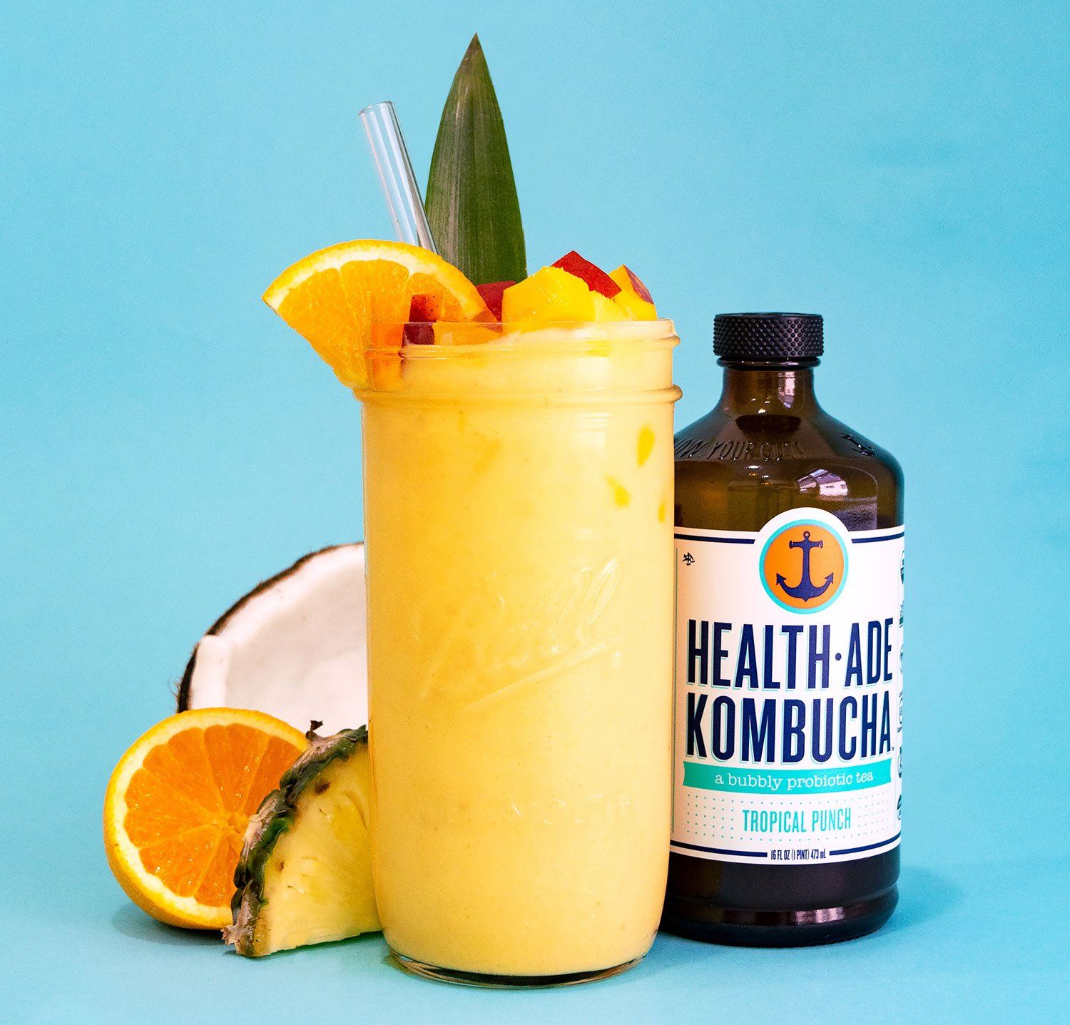 Summer Chillin’: Health-Ade Kombucha Tropical CBD Smoothie