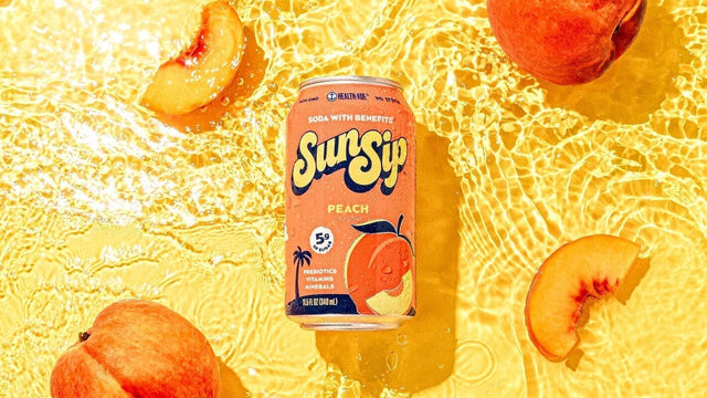 Meet SunSip Peach: Your New Juicy, Peachy Soda