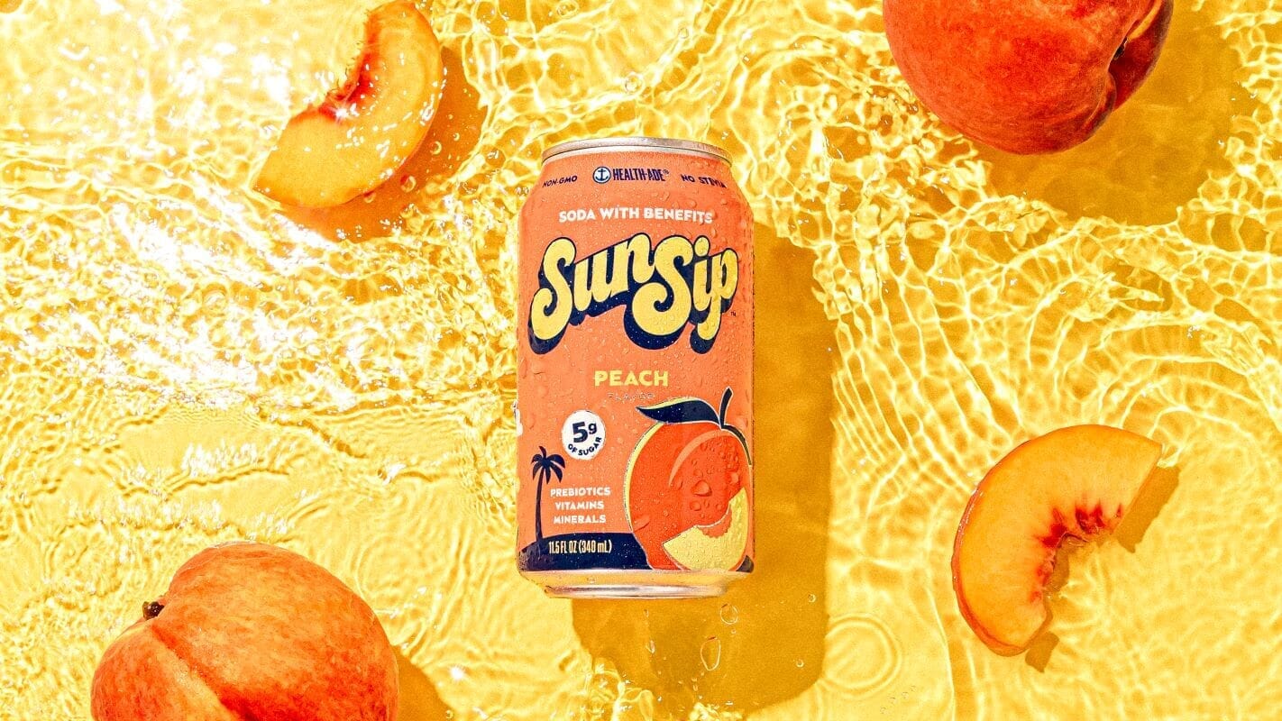 Meet SunSip Peach: Your New Juicy, Peachy Soda