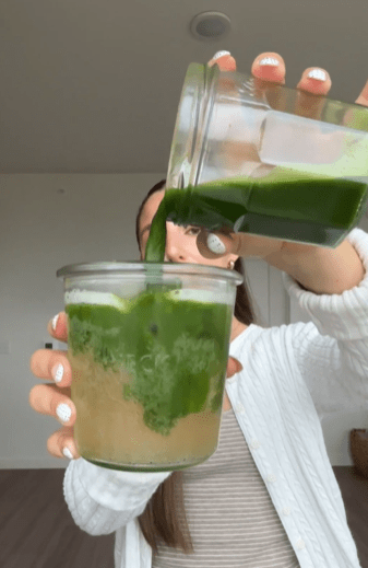 Iced Matcha Cream Soda
