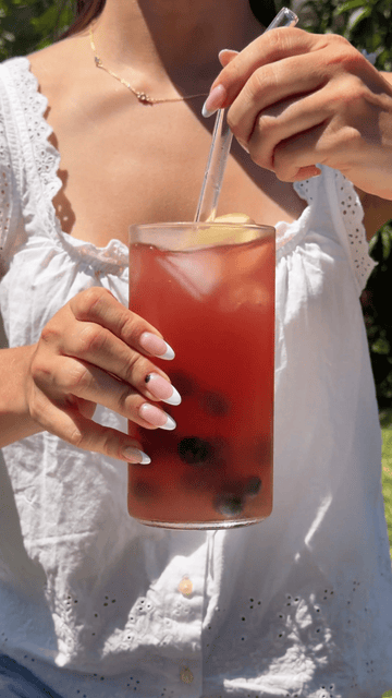Bubbly Blueberry Lemonade