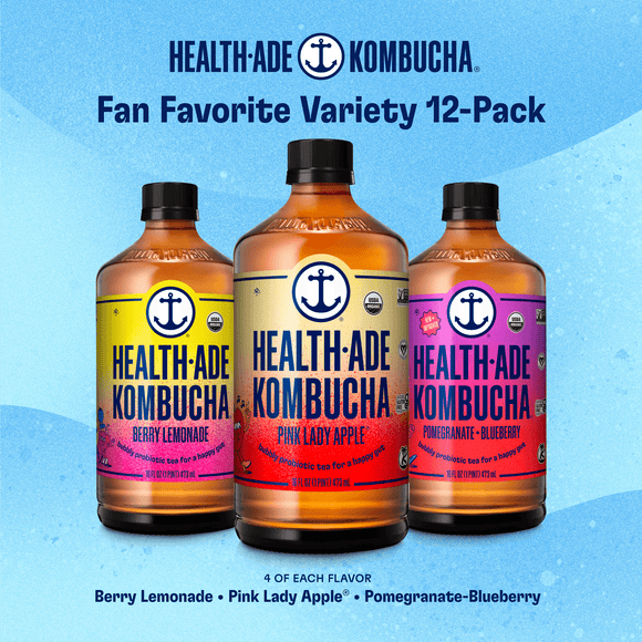 Fan Favorite Variety Pack Kombucha Health-Ade 