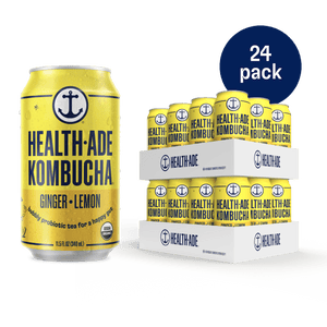 Ginger-Lemon Kombucha in Cans (24 pack) Health-Ade 