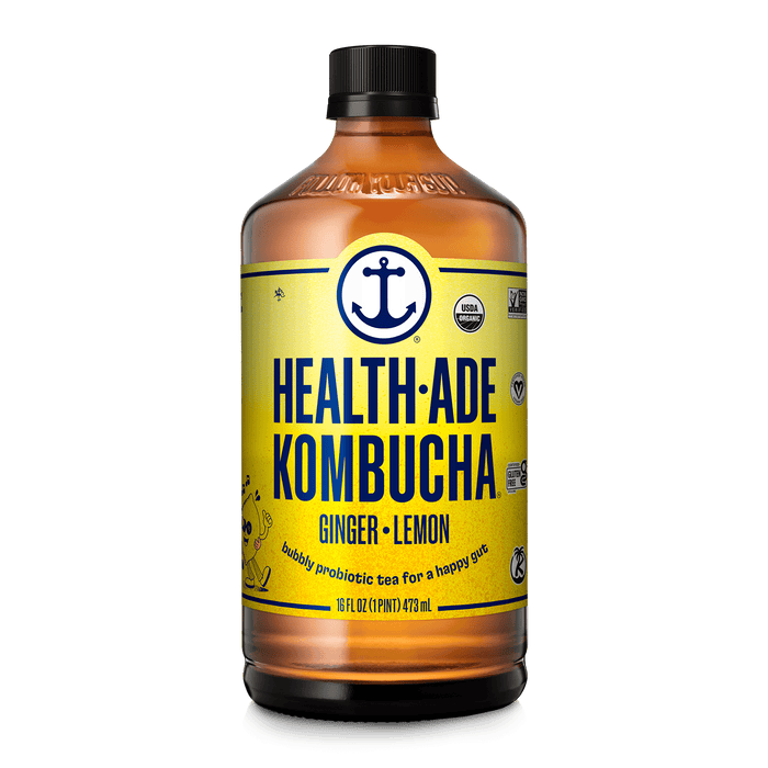 Ginger-Lemon Kombucha Kombucha Health-Ade 