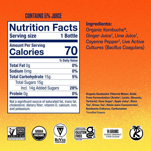 Ginger Lovers Variety Pack Kombucha Health-Ade 