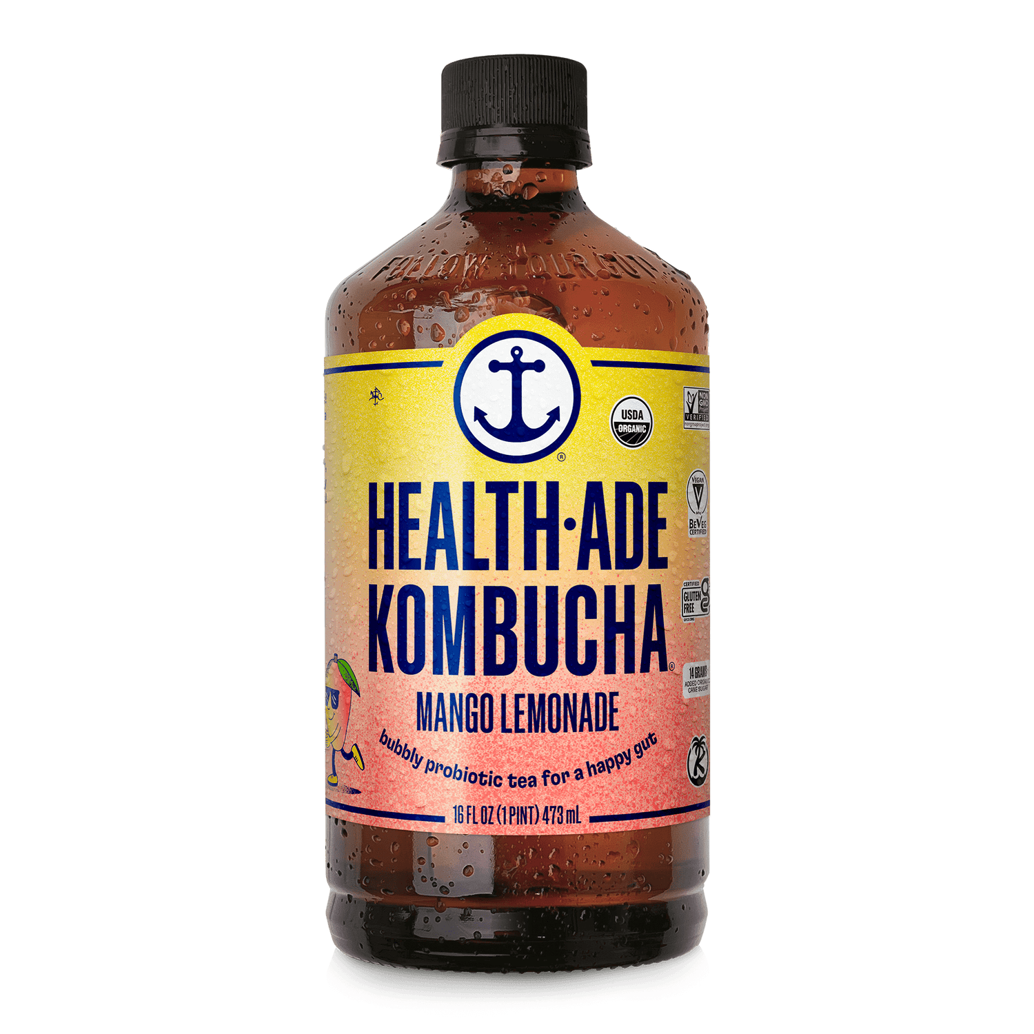 Mango Lemonade Kombucha Health-Ade 