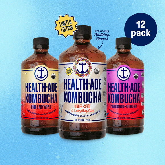 Merry and Bright Variety Pack Kombucha Health-Ade 