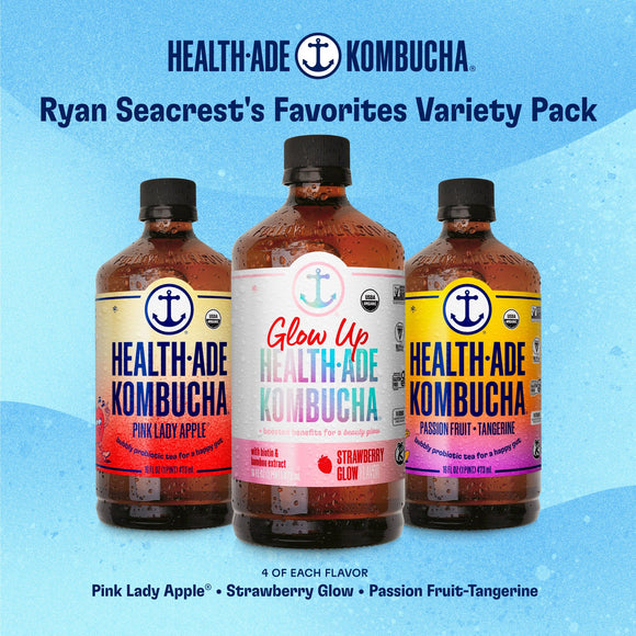 Ryan Seacrest's Favorites Variety Pack Kombucha Health-Ade 