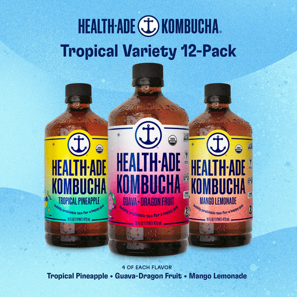 Tropical Variety Pack Kombucha Health-Ade 