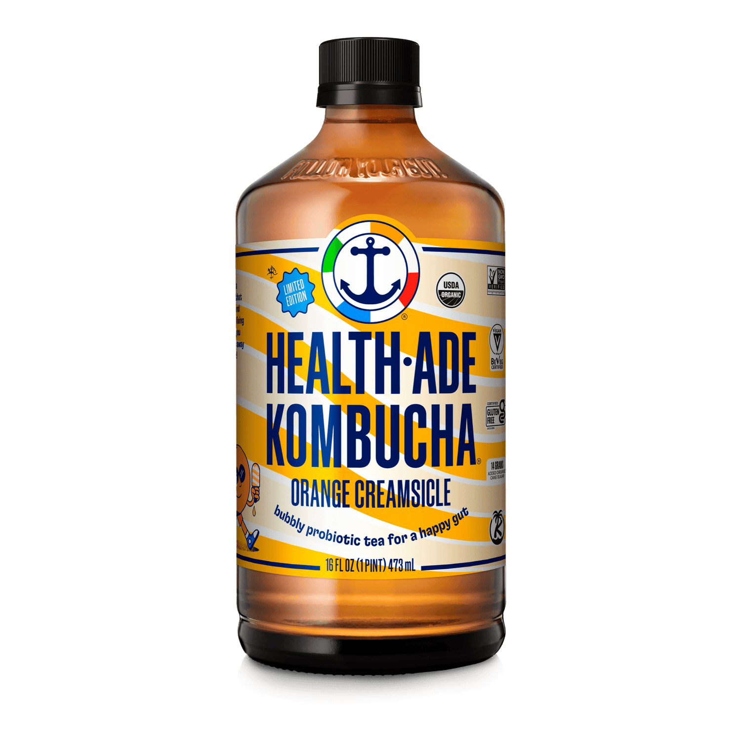 Orange Creamsicle Kombucha Health-Ade 