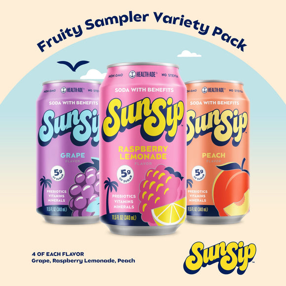 Fruity Soda Variety Pack SunSip by Health-Ade Health-Ade 