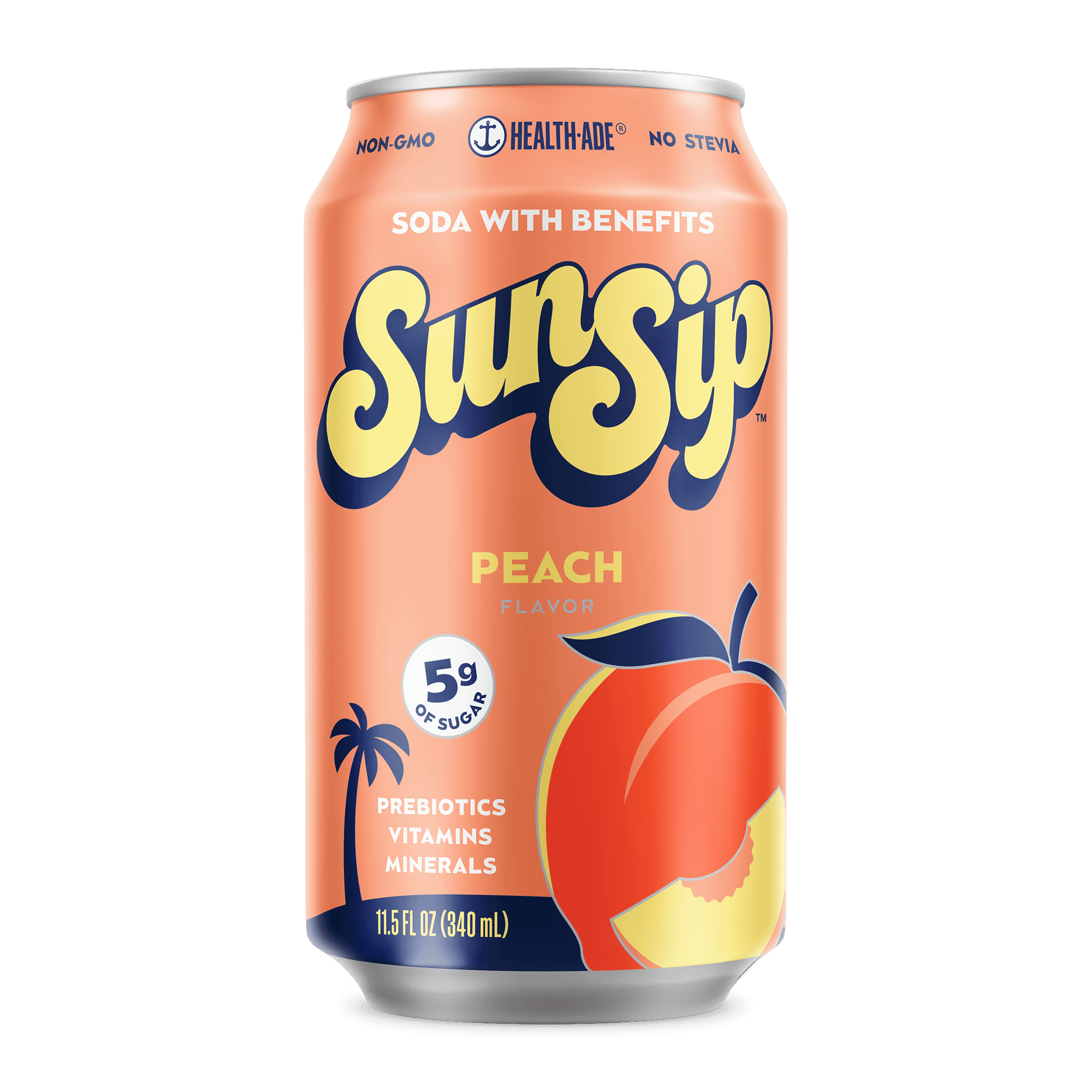 Peach - SunSip Soda with Benefits – Health-Ade