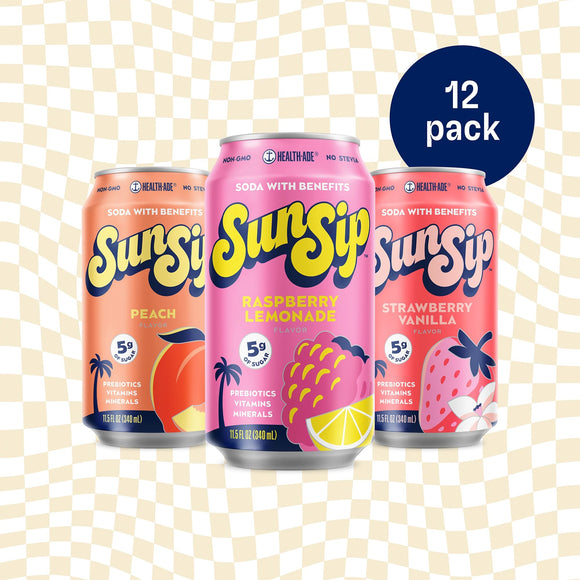 Fruity Soda Variety Pack SunSip Health-Ade 