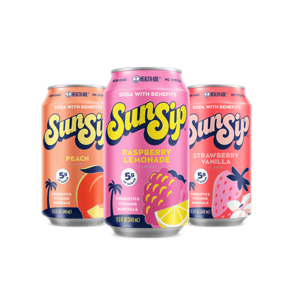 Fruity Soda Variety Pack SunSip Health-Ade 