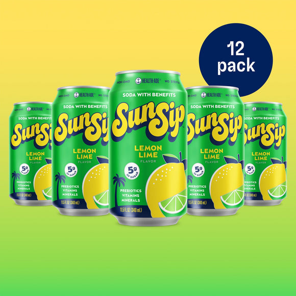 Lemon Lime - SunSip Soda with Benefits