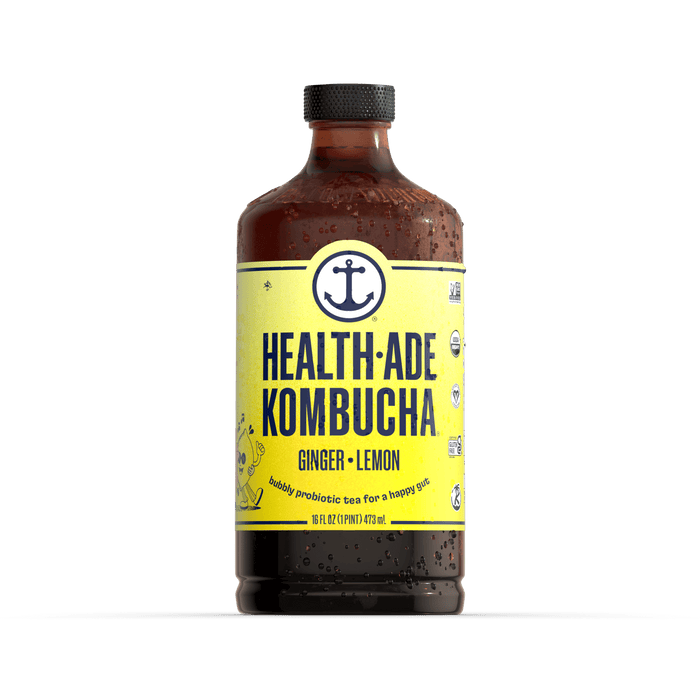 Ginger-Lemon Kombucha Kombucha Health-Ade 